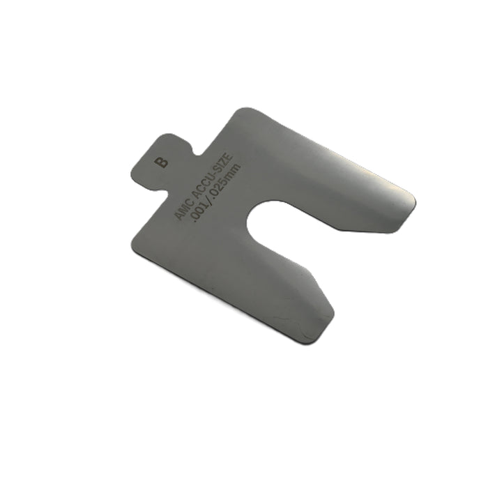 304SS Size B .001" x 3" x 3" Precut Shim Pack