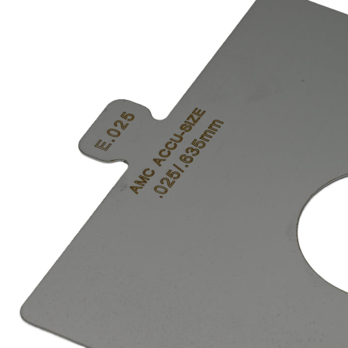 304SS Size E .025" x 6" x 6" Precut Shim Pack