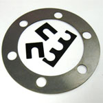 Low Carbon Steel Shims / Rings - Slotted, Multiple slots, ID / OD with Bolt Holes