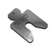 304 Stainless Steel Precut Shim .002" thick x 2" x 2" with 17/32' slot and a tab ( pack of 20 shims)