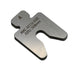 304 Stainless Steel Precut Shim .020" thick x 2" x 2" with 17/32' slot and a tab ( pack of 20 shims)