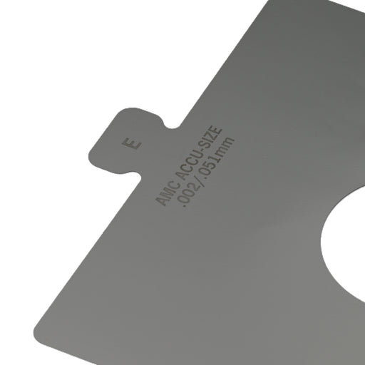 304SS Size E .002" x 6" x 6" Precut Shim Pack