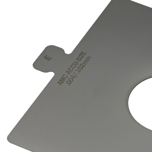 304SS Size E .004" x 6" x 6" Precut Shim Pack