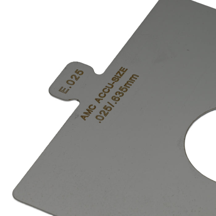 304SS Size E .025" x 6" x 6" Precut Shim Pack 