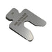 304 Stainless Steel Precut Shim .003" thick x 2" x 2" with 5/8" slot and a tab ( pack of 20 shims)