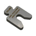 304 Stainless Steel Precut Shim .060" thick x 2" x 2" with 5/8" slot and a tab ( pack of 20 shims)